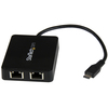 Startech.Com USB-C to Dual GbE Adapter w/ Built-in USB 3.0 (Type A) Port US1GC301AU2R